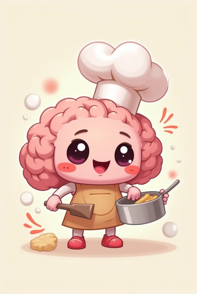 Create a profile icon for my Instagram username, I want a cute brain that is cooking