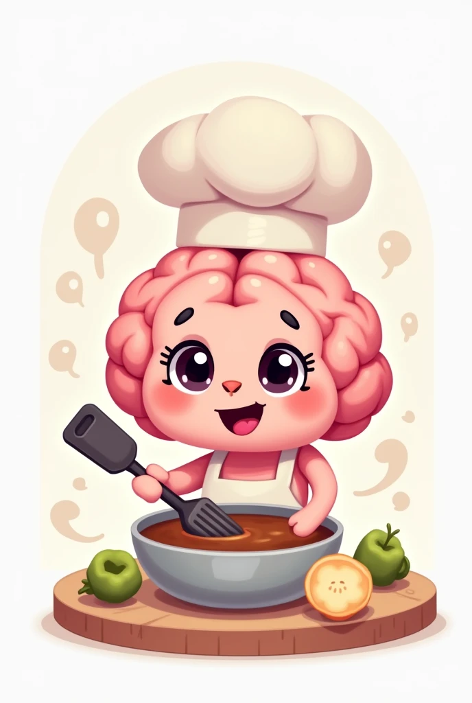 Create a profile icon for my Instagram username, I want a cute brain that is cooking