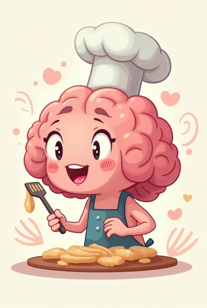 Create a profile icon for my Instagram username, I want a cute brain that is cooking