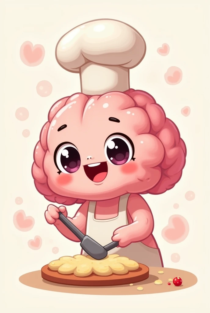 Create a profile icon for my Instagram username, I want a cute brain that is cooking
