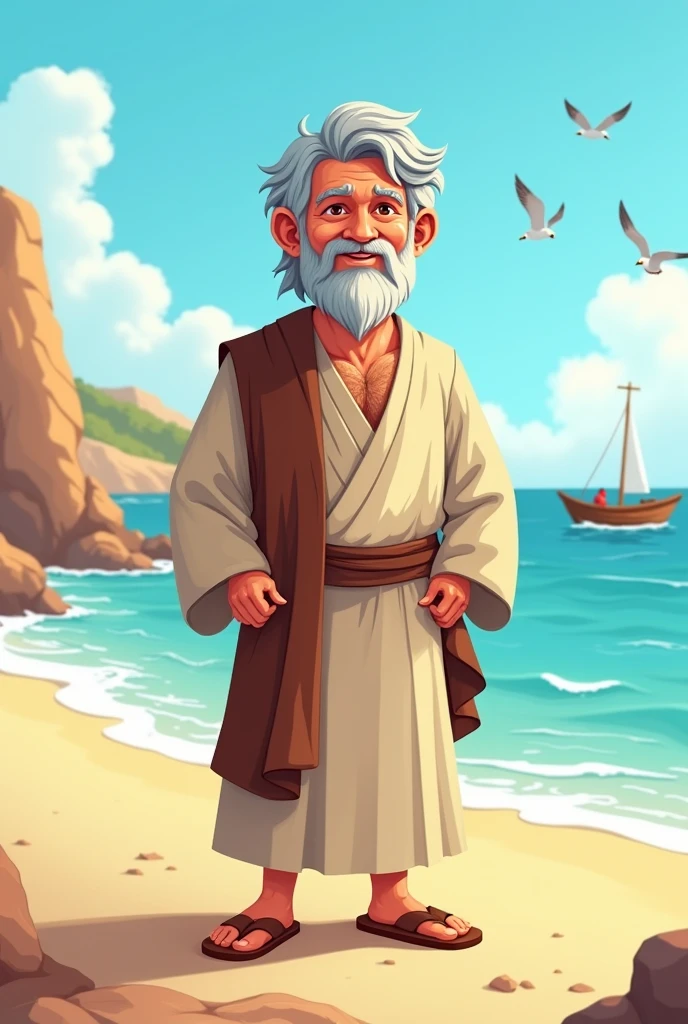 Peter from the Bible in cartoon form 
