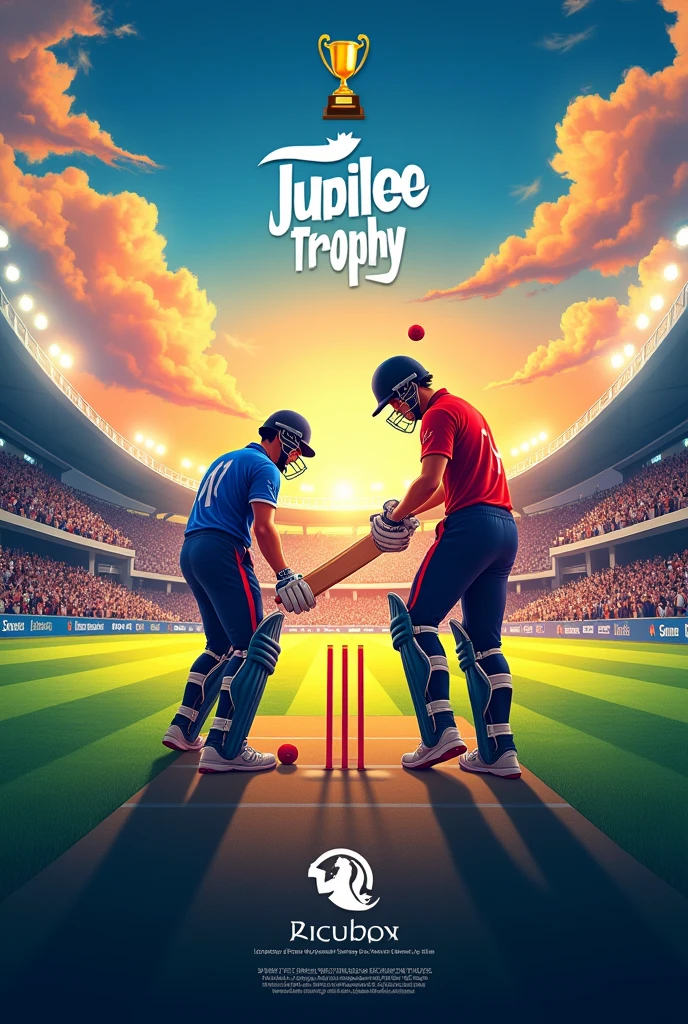 Cricket match poster on topic UBM jubilee trophy 2024