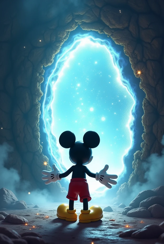 Another portal appears behind Mickey