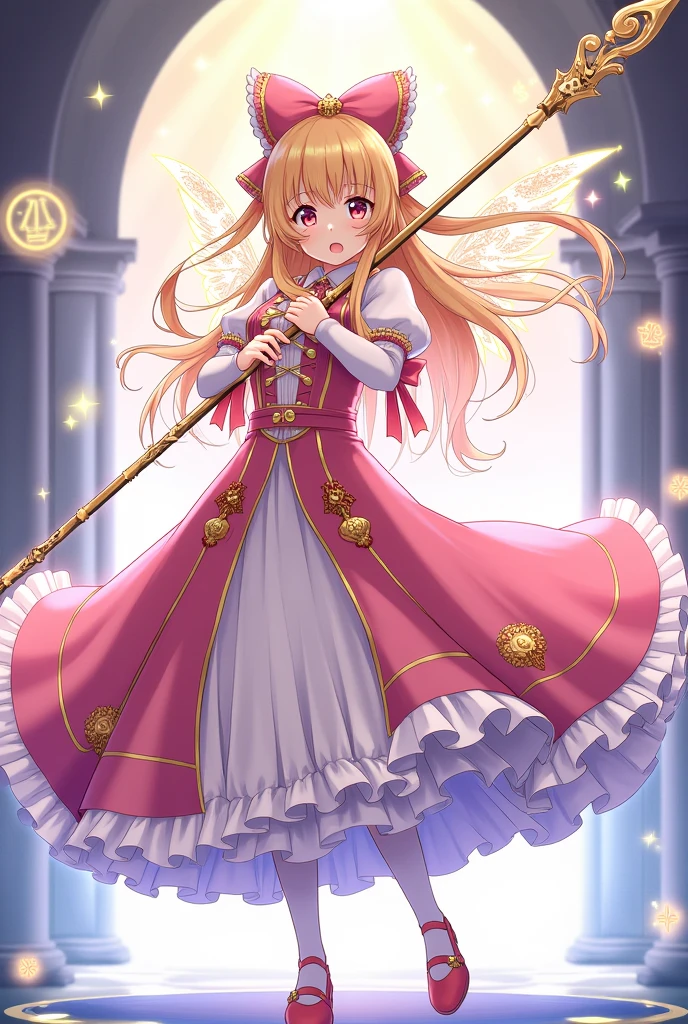 Artoria Pendragon Lancer aus Fate/Grand Order in einem magical girl outfit

