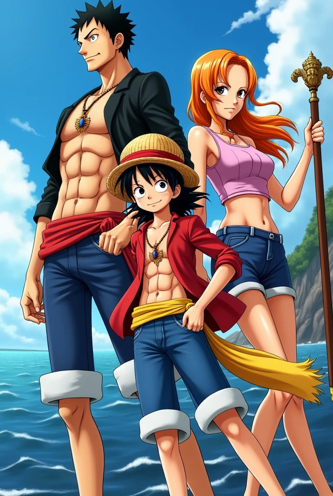 Luffy, nami and Nico Robin
