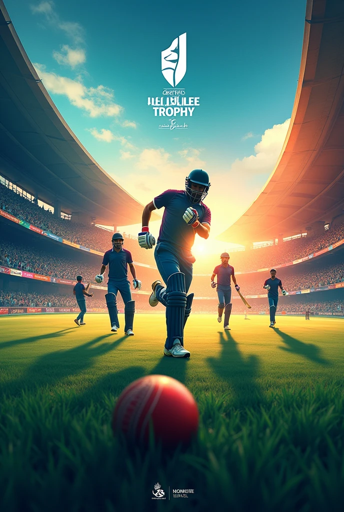 Best Cricket match poster on topic UBM jubilee trophy 2024
