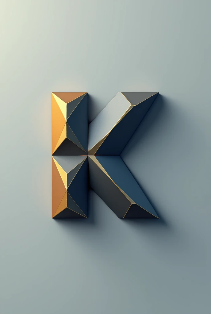 Design a unique logo for a company named Kanvix that deals with marketing media, make the logo icon based using the letter K and make it really unique and different and pleasing to the customers
Make the K really visible don't add colour to the background but add grey, blue or black and gold to the k