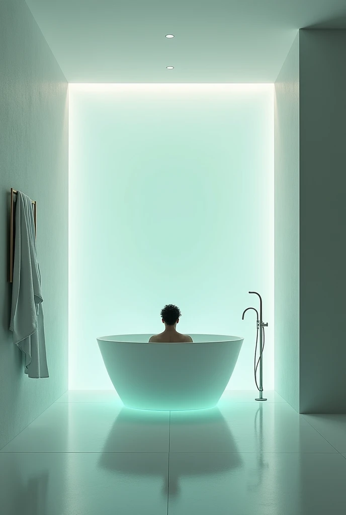 One in the invisible bathtub