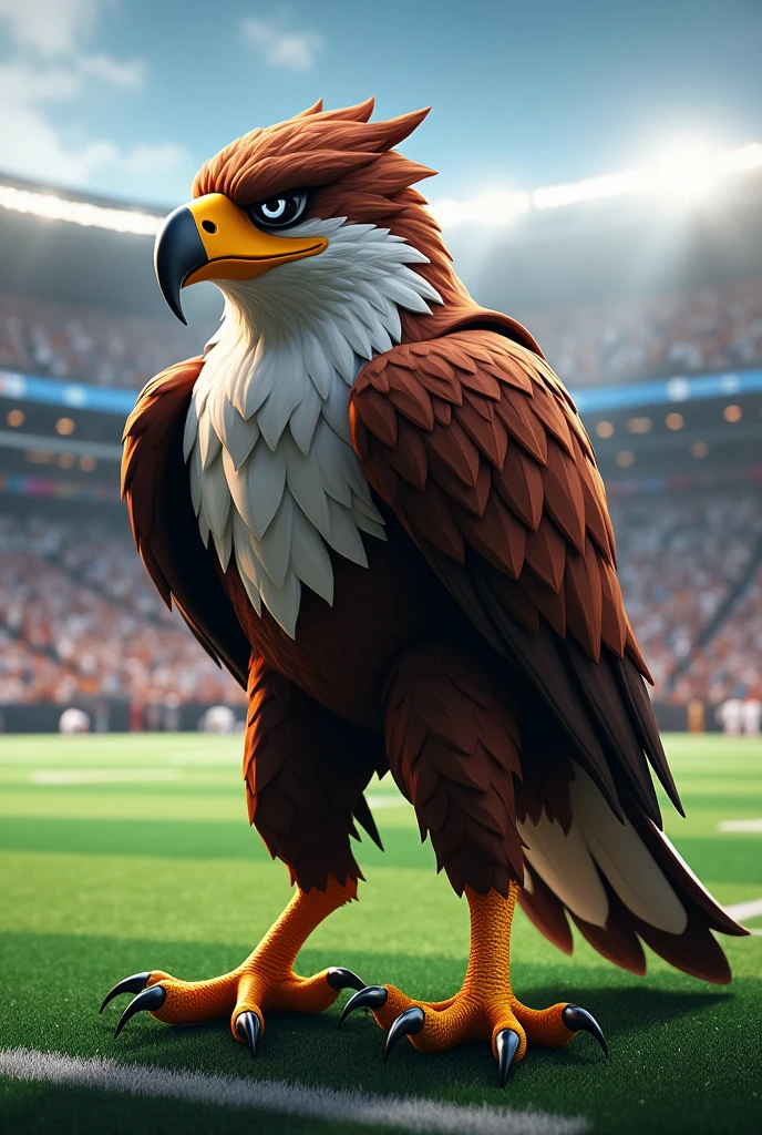 Hawk mascot for football team