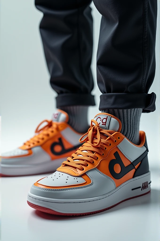 Sneakers and initials cd