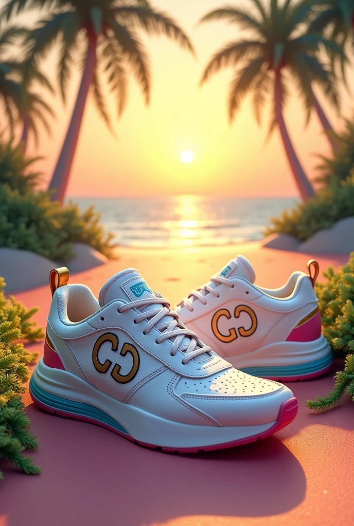 Sneakers and initials cd corona