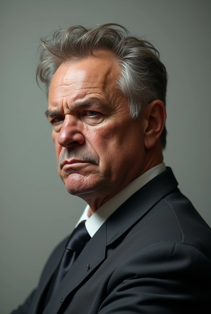 An arrogent man.  Not listening others. 
