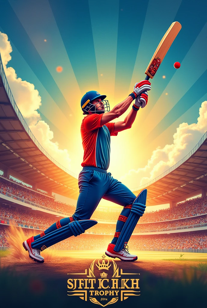 Best cricket tournament poster with the theme UBM jubilee trophy 2024