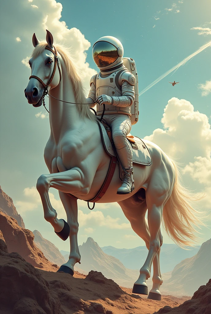 Astronaut riding centaur