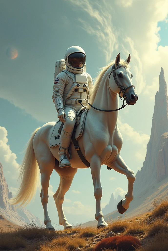 Astronaut riding centaur