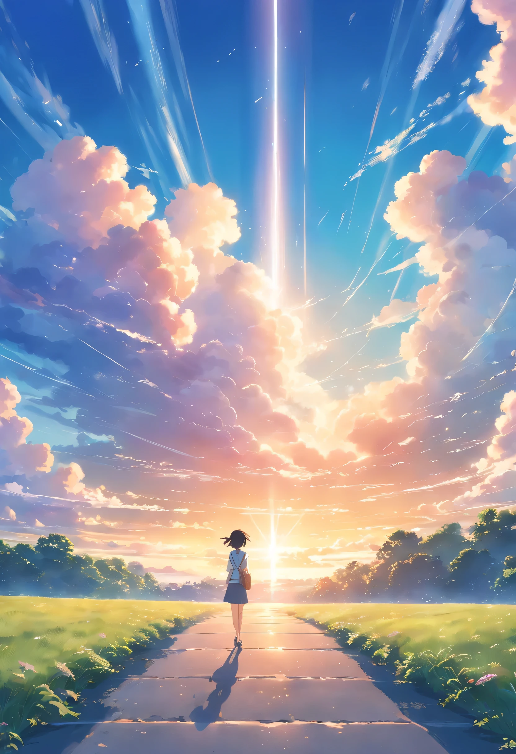 heaven, sky clear, blue skies, few clouds