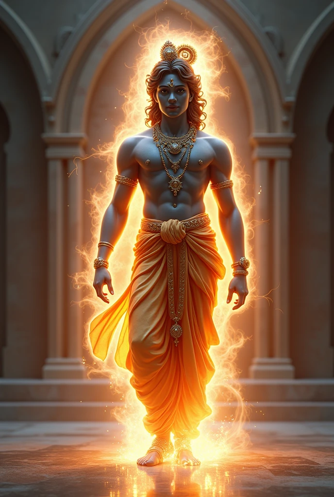 Shree krishan name's lord,full body brite lite, make stone