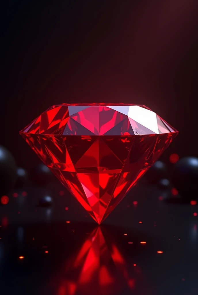 Create a crimson red diamond