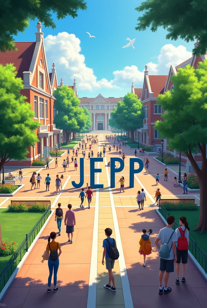 School square with the letters JEPP