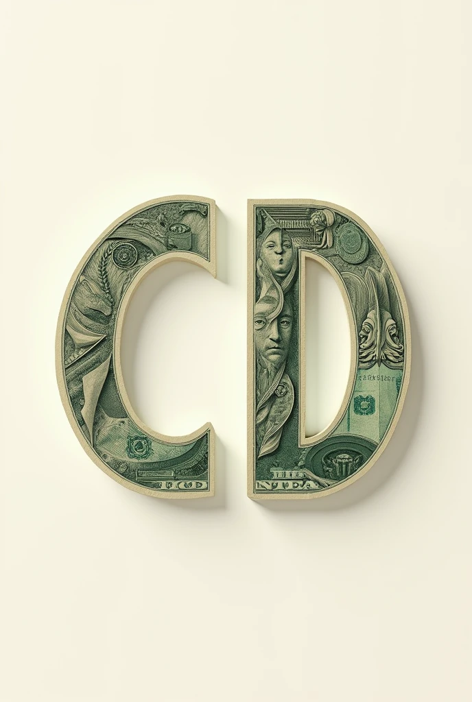 Logo initials cd banknotes
