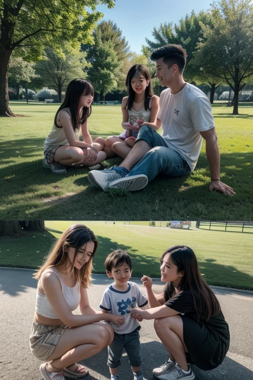 We also spend a lot of time together. We go to the park every weekend. It’s our favorite family activity.
