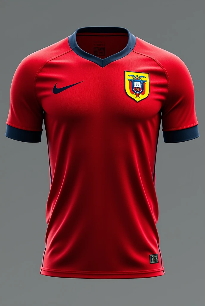 Ecuador red team 2024, with black shorts and red edges on the sides