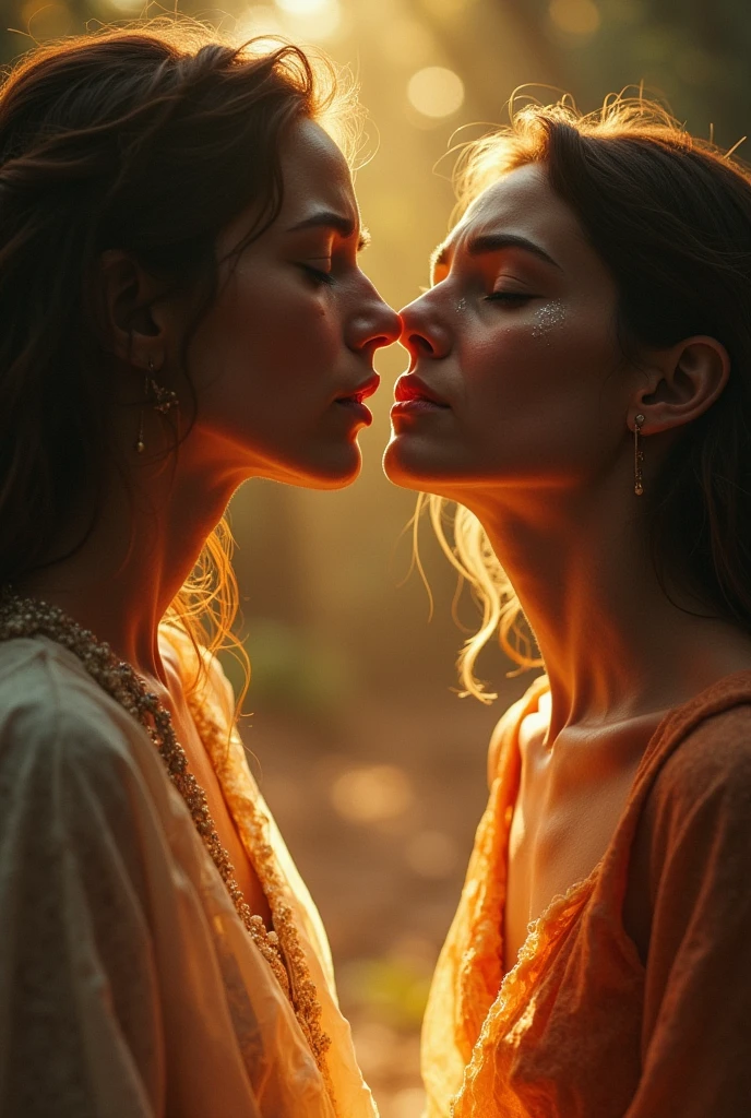 And the three women began to melt away the bitterness and hatred that had twisted their faces and hearts. Their ugliness disappeared, and their true beauty, hidden beneath layers of resentment, began to shine. The women, stunned by this transformation, fell to their knees, weeping with remorse and begging Alina for forgiveness.
