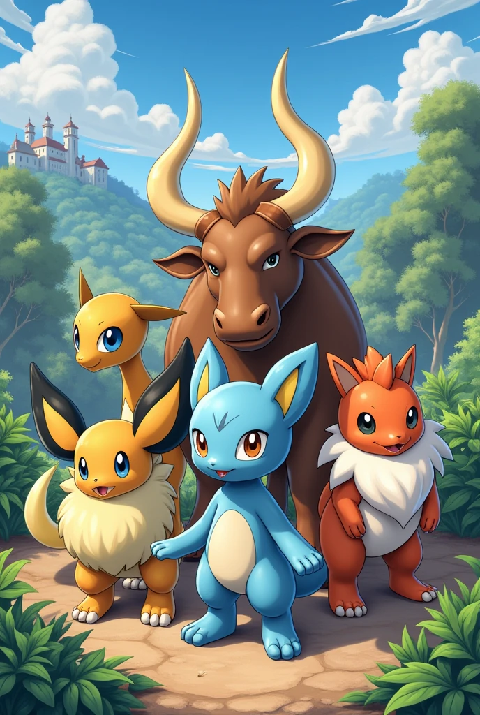 Create for me a team of six different Pokémon that represent the culture of Minas Gerais