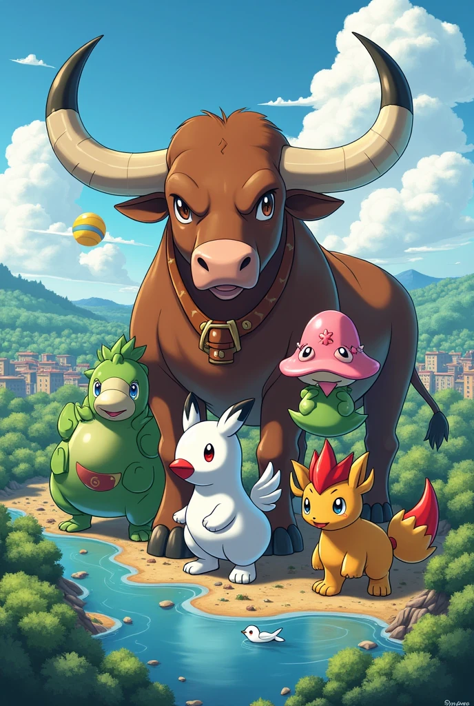 Create for me a team of six different Pokémon that represent the culture of Minas Gerais. SEIS POKEMON