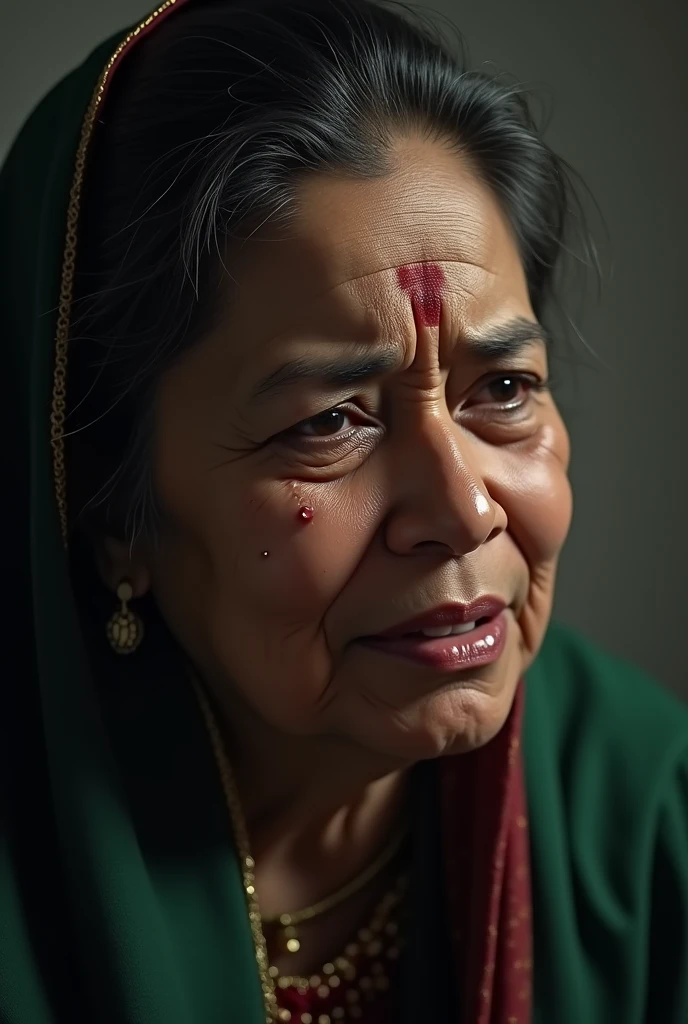 Generate former Bangladeshi prime minister sheikh hasina crying scenes photo