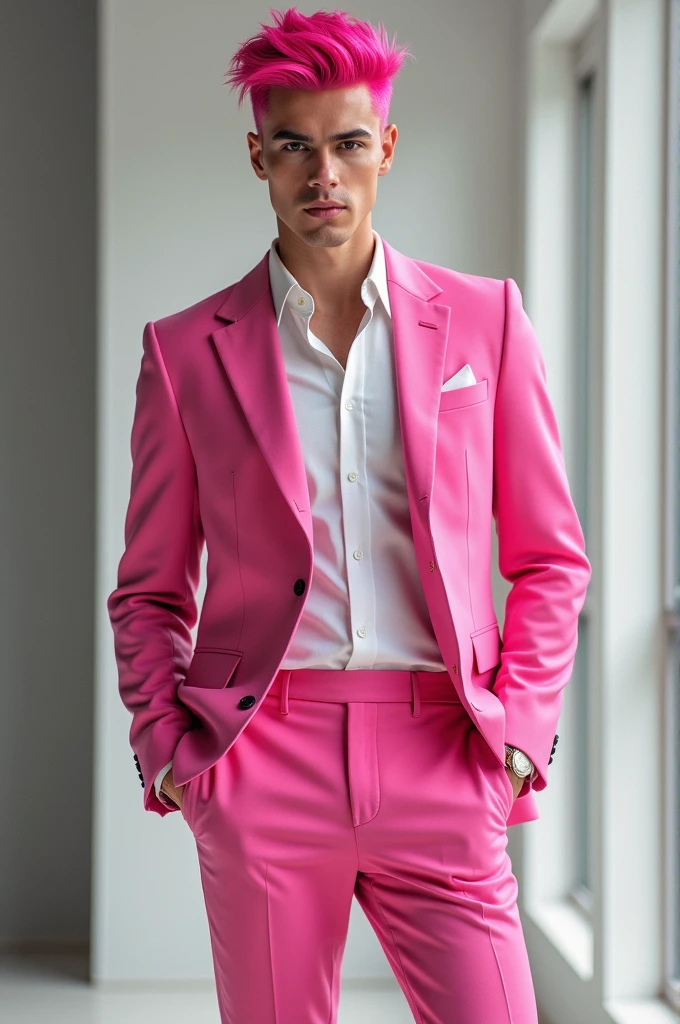 (absurdres, highres, ultra detailed, Ultra HD), ((tall handsome muscular man, solo, male model modern clothing, Full length portrait: 1.5, wearing colourful silk shirt and pants)), beautiful, gorgeous, wet, mature, perfect eyes, sexy gaze, (looking at the viewers romantically), perfect body, smooth skin, a hot glow in his skin, wide chest, largest breasts, extremely large pectorals, big nipples, breathtaking grandeur, model pose, colorful, artistic, focus on his calm facial features, elegant look, sexy posture, full body view,