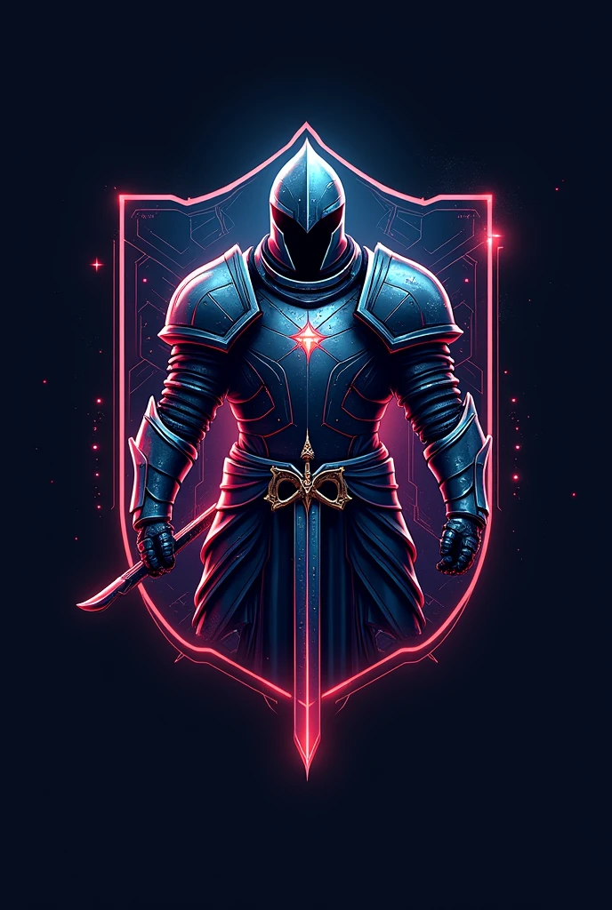 Paladin logo inspired by the gamer world
