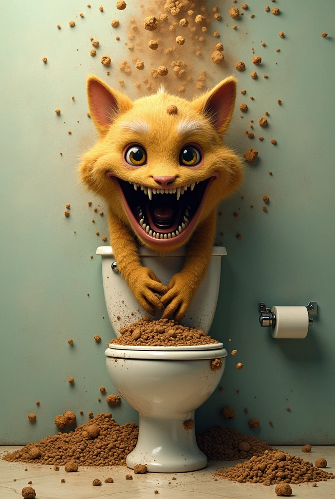 Skibidi of the ( head in a toilet) shitting 10 thousand kilos of shit (animation)
