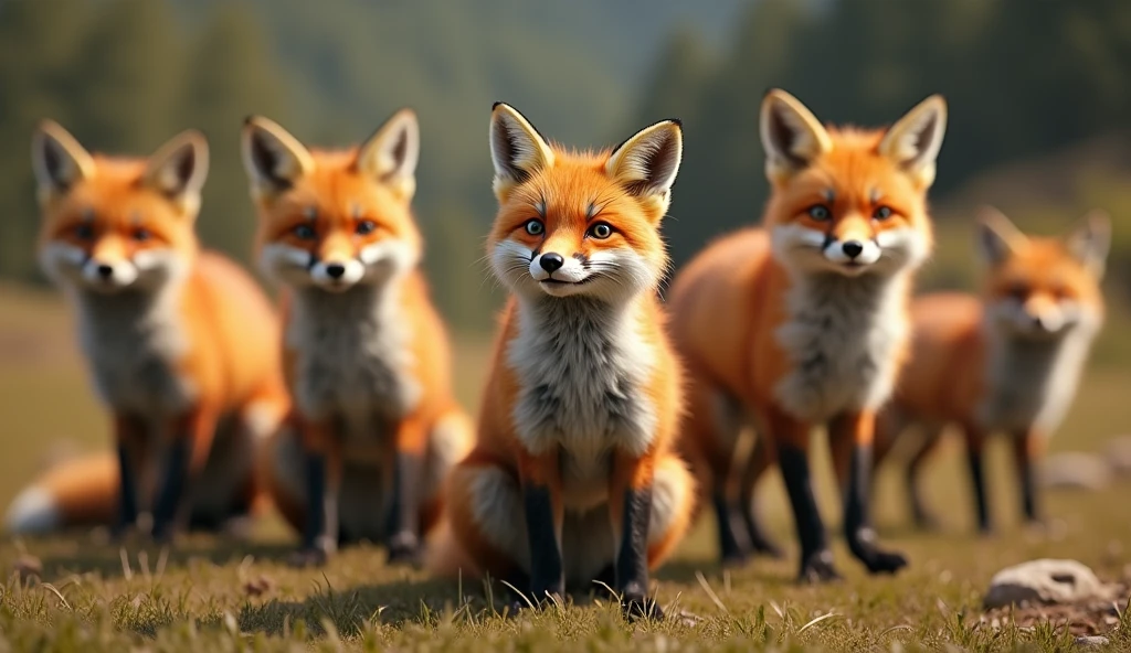 FOXES CAME TO STAR IN TURN TO THE CAMERA
