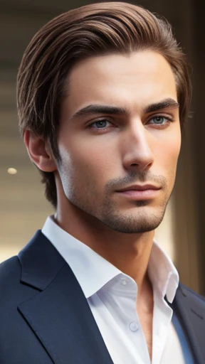 A man Abramovfocus on the face 