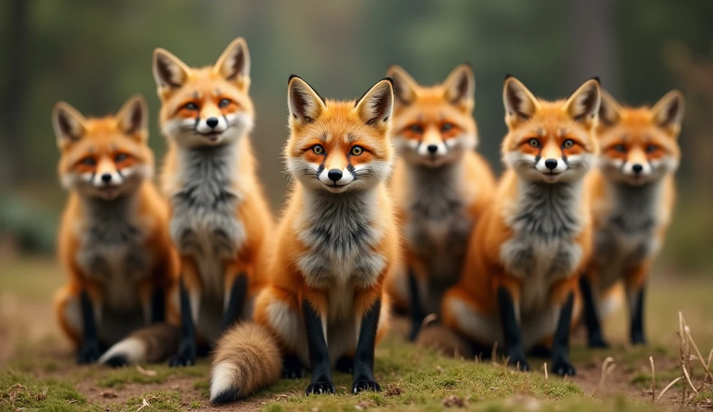 FOXES CAME TO STAR IN TURN TO THE CAMERA