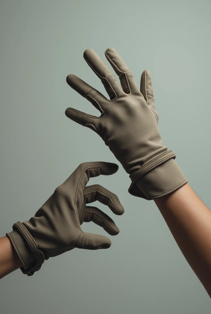 Hands with gloves