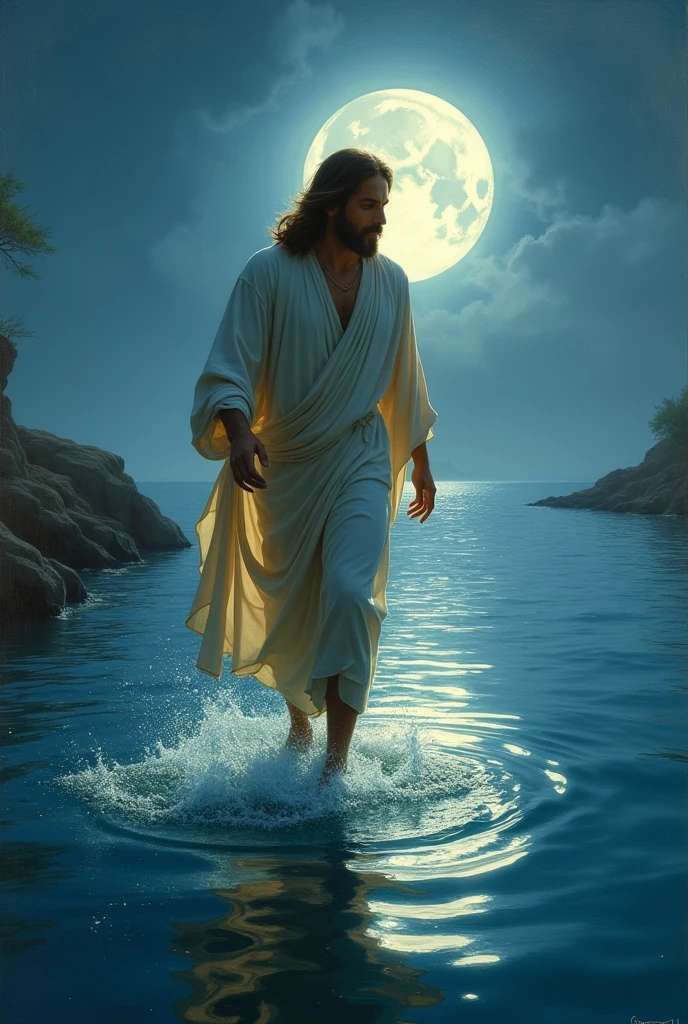 Jesus walking on the water 