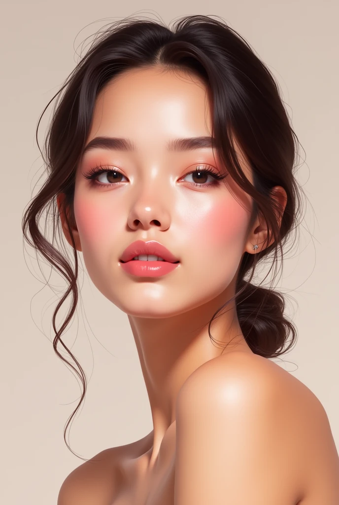 I draw to represent myself for the love of beauty (makeup etc.)