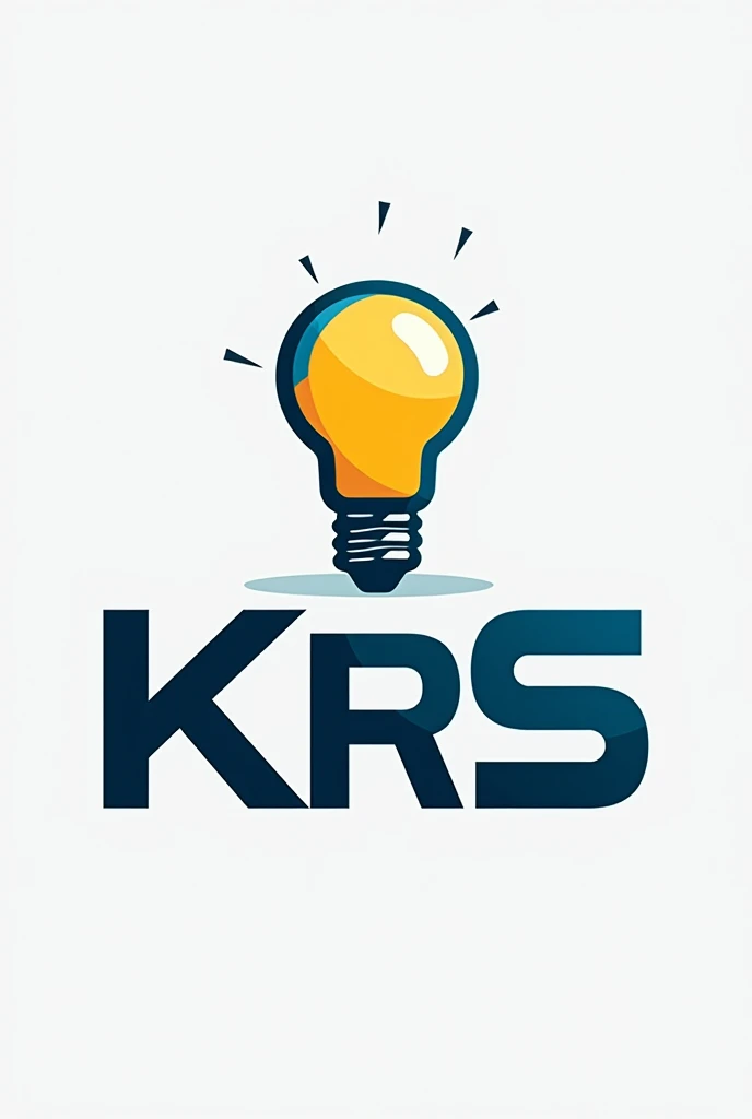 Design logo for my electrical business which is the name of KRS with led bulb symbol with uppr arrow