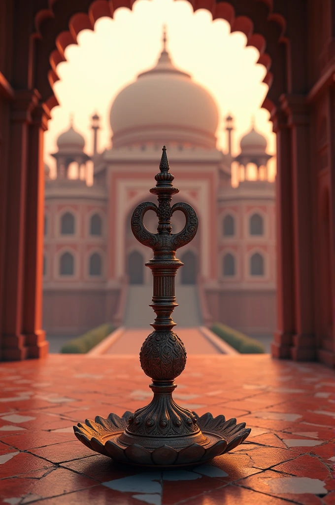 Background shiv image but in front jai mahal is written
