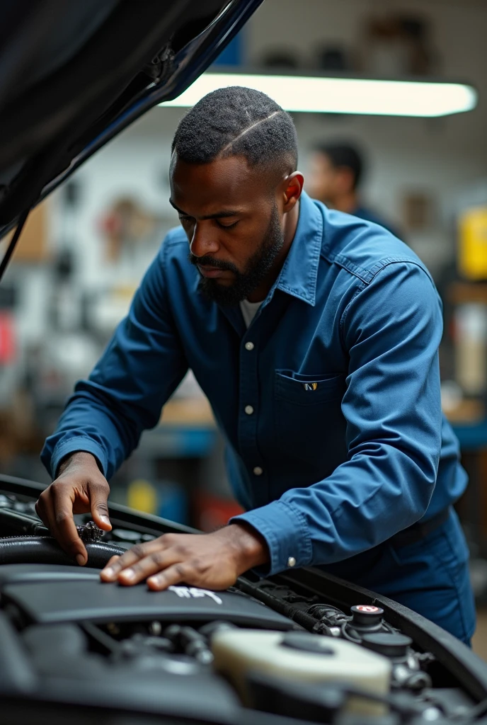 A young nigeria love to working as an Auto machinek bmw