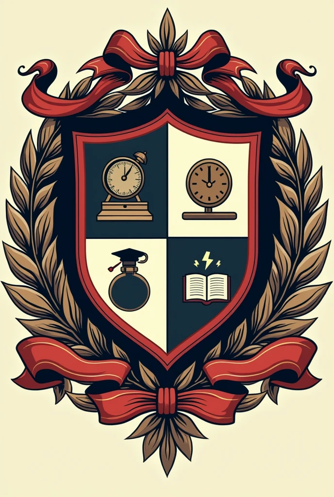 A school shield that shows responsibility, punctuality, empathy, creativity, assertiveness and innovation.