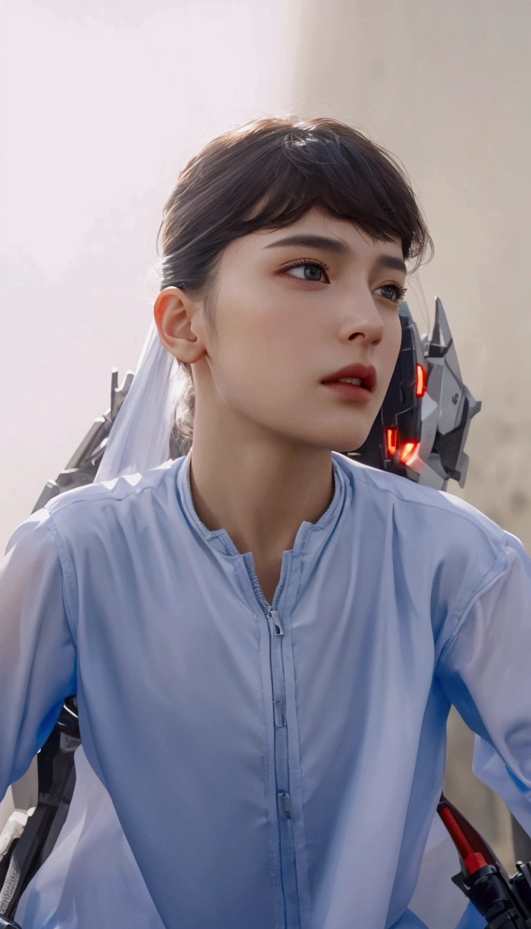 Ultra 4k hd cinematic portrait. Don't change the face features. Prominent jawline