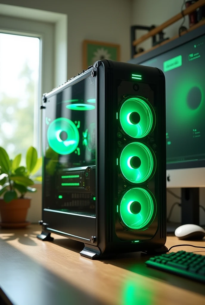 Eco freindly gaming pc setup
