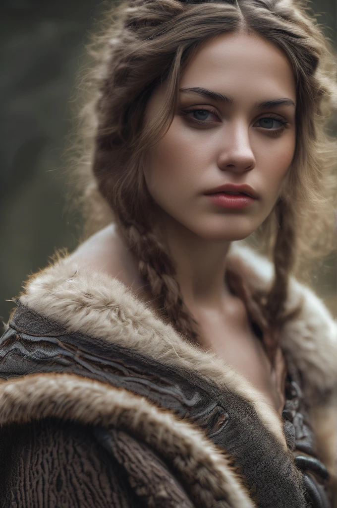 RAW photo, a 22-year-old-girl, prehistoric ice age woman, wearing mamoth fur, (1girl), (realistic), (photo-realistic:1.5), lipstick,(RAW photo, 8k uhd, film grain), Sharp Eyeliner, Blush Eyeshadow With Thick Eyelashes, extremely delicate and beautiful, 8k, soft lighting, high quality, highres, sharp focus, extremely detailed, (sunlight on face), beautiful detailed eyes, extremely detailed eyes and face, masterpiece, cinematic lighting, (high detailed skin:1.2), 8k uhd, dslr, soft lighting, high quality, film grain, Fujifilm XT3