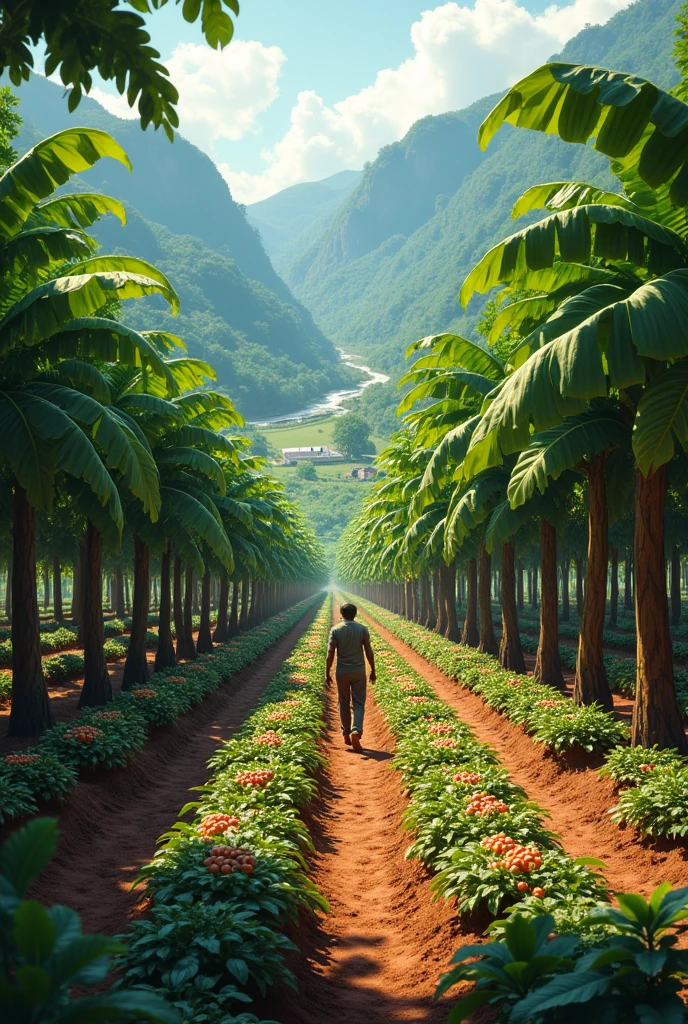 I need an image where there is a cocoa crop