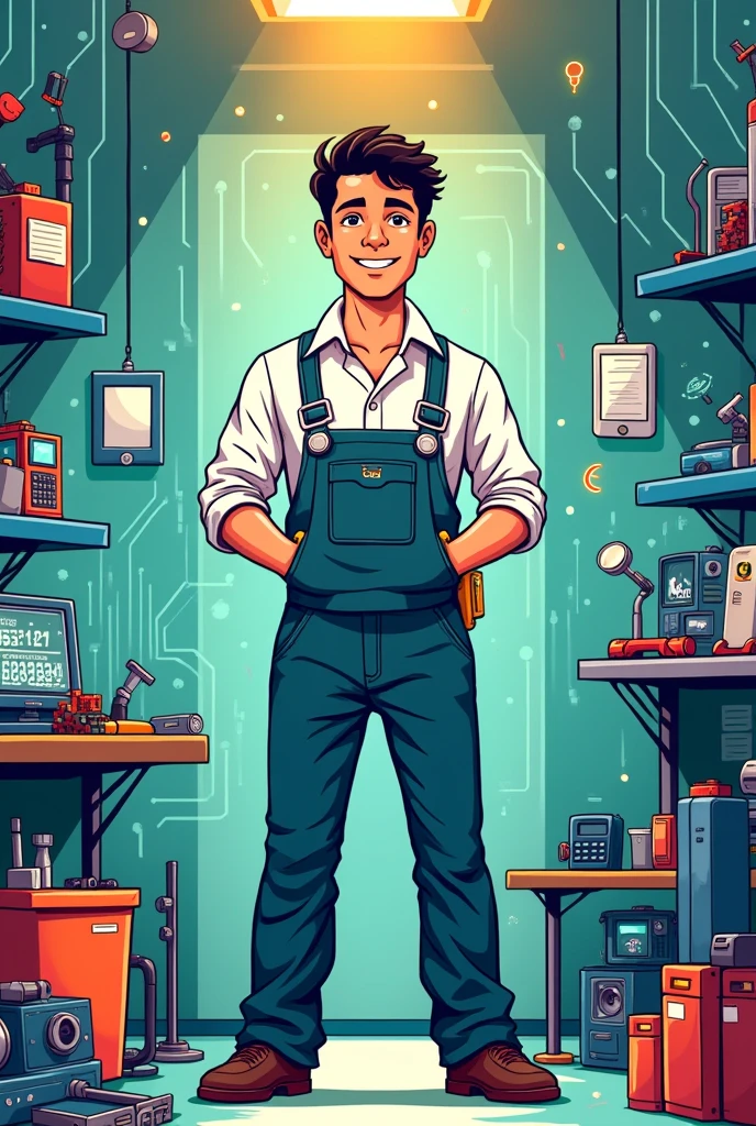 Mj mobile shop mobile repairing poster