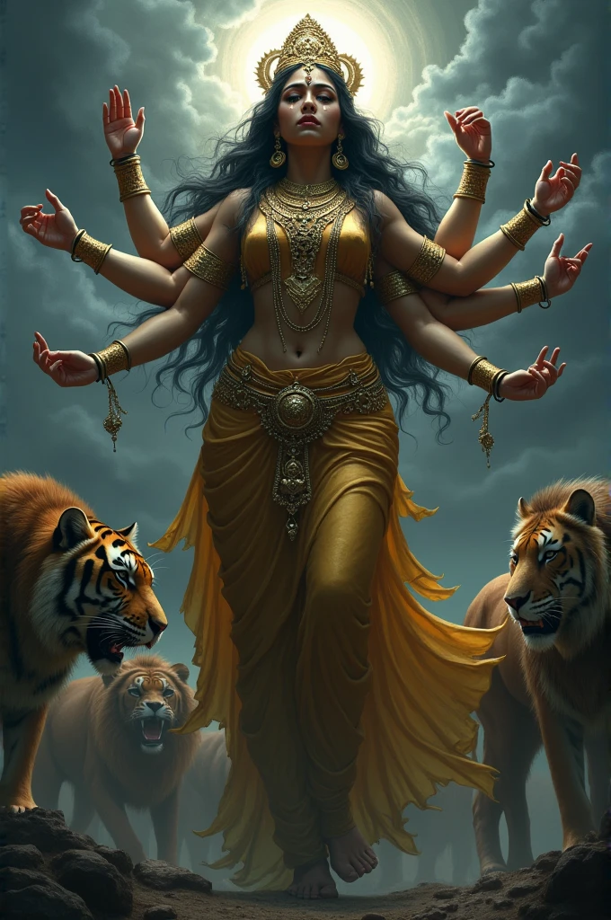 Ma durga crying 
