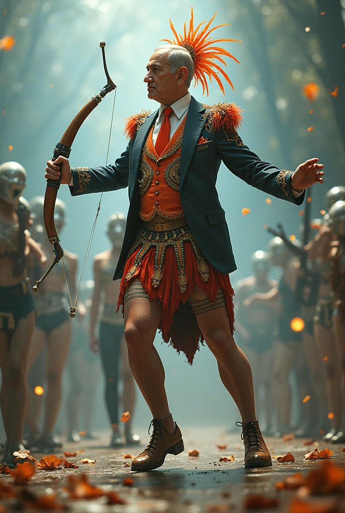 Netanyahu is wearing clothes, we are hunting dance clothes